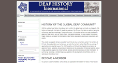 Desktop Screenshot of deafhistoryinternational.com